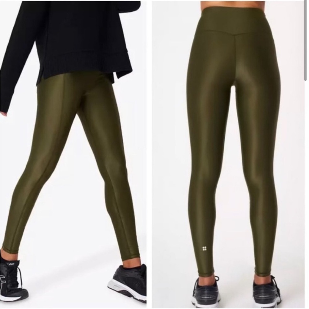 Sweaty Betty Green 7/8 High Shine Leggings
